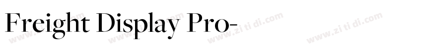 Freight Display Pro字体转换